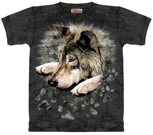 футболка  Wolf in dye Paw