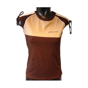 Футболка Lambretta Cap sleeve Top Chocolate/ Camel #16811