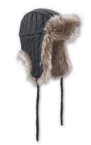 Women's FeelGood Yarn Cable Aviator Hat