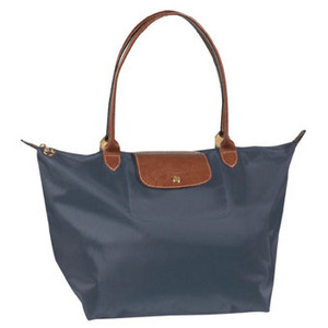 Longchamp Le Pliage Graphite Size M Tote Bag