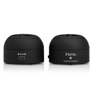 iHome iHM77 Stereo Mini Speakers (Black)