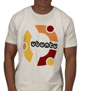 футболка с принтом Ubuntu
