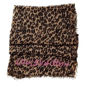 LV leopard scarve Stephen Sprouse graffiti signature.