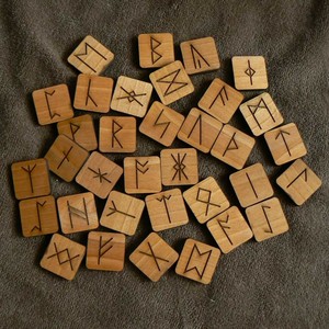 Anglo Saxon Cedar Runes