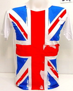 UK British Union Jack Flag 80s Punk Rock Def T-Shirt M