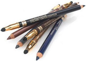 карандаш с растушевкой для глаз, черный и темно-коричневый