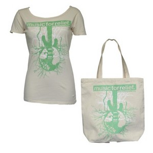 Music for Relief "Branch Out" Tee and Tote Bag Bundle