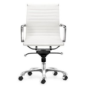 Белый офисный стул