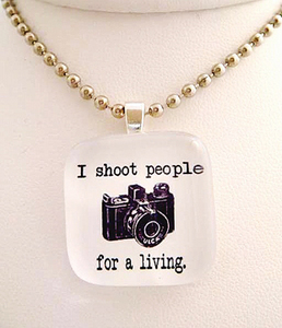 I Shoot People For A Living... necklace