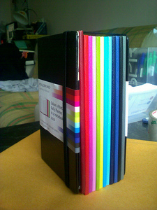 moleskine 2010 color a monthe volant diary