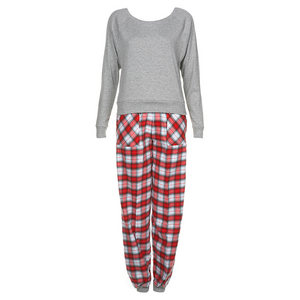 Ombre Check Long PJ Set