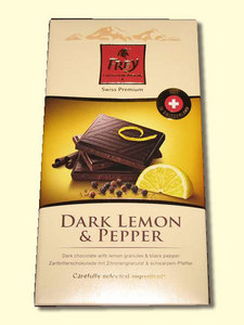 Шоколад Frey Supreme черный с лимоном и перцем - Dark Lemon & Pepper