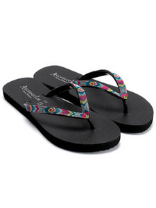 Rachel Ikat Plastic Flip Flops