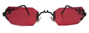 Вампирские очки с красными стеклами