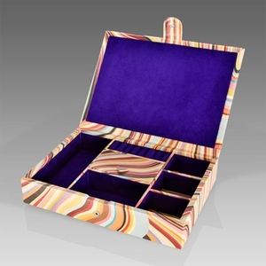 Paul Smith Swirl Leather Jewellery Box