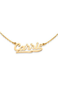 nameplate necklace