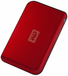 HDD USB жесткий диск, внешний накопитель, 250 GB, 2.5" HDD USB2.0, Western Digital Passport Portable Red.