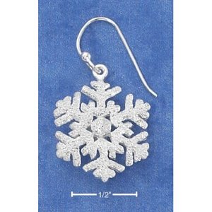 Silver Earrings-Snowflakes