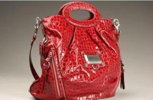 guess bag red croc