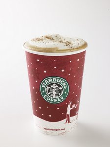 Рождественский латте из Starbucks