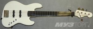 Бас-гитара FENDER SQUIER DELUXE JAZZ BASS V ACTIVE RW OLYMPIC WHITE