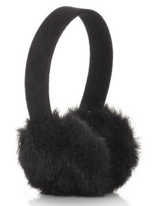 Faux Fur Black Ear Muffs