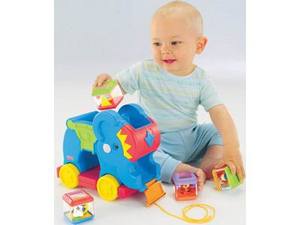 Fisher price Игрушка "Слоненок с кубиками" 12м+