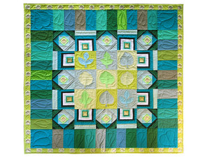 яркое стеганое пакрывало