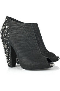 Givenchy  Anaconda leather studded ankle boots