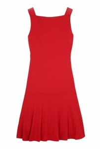 Red Delilah Dropwaist Jersey Dress by Ralph Lauren