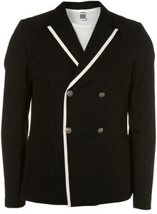 пиджак TopMan Black Double Breasted Jacket