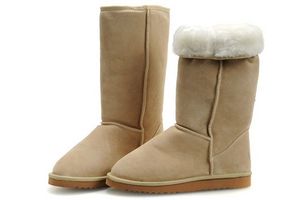 угги высокие светлые