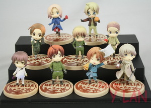 Axis Powers Hetalia Figures Set Anime 9 PCS f138