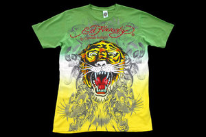 `Dip Dye Tiger Special` T-Shirt by Ed Hardy