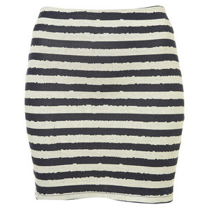 Painted Stripe Bodycon Skirt