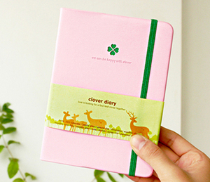 Ежедневник 'Clover diary' - pink