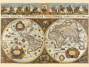 Карта мира 1665