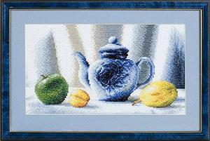 Набор для вышивания крестом Panna Н-401 Синий чайник
