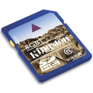 8 Gb Kingston SDHC Secure Digital Class 6