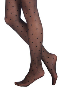 tights with hearts
