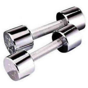 2 гантели с набором дисков до 25 кг на каждую