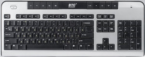 Бесшумная клавиатура BTC 6301