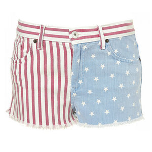 Flag Print Hotpants