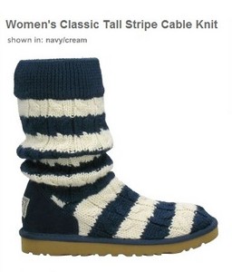 Women's Classic Tall Stripe Cable Knit UGG Australia