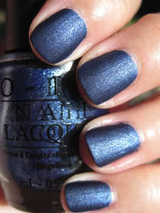 лак OPI  Suede Russian navy