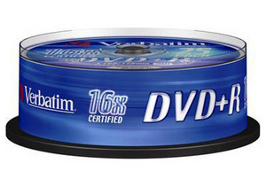 DVD+R Verbatim 4.7Gb 25 штук