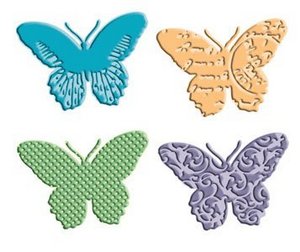 CUTTLEBUG Combo Embossing & Die Set: BUTTERFLIES  Item Number: PC-37-1651