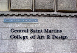 Обучение в Central Saint College of Art and Design, Лондон