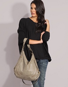 ASOS Pale Side Zip Slouch Bag