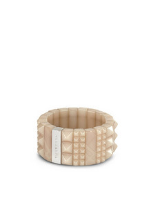 Engraved Studded Pluque Metallic Bracelet